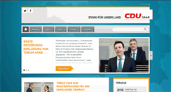 Desktop Screenshot of cdu-saar.de